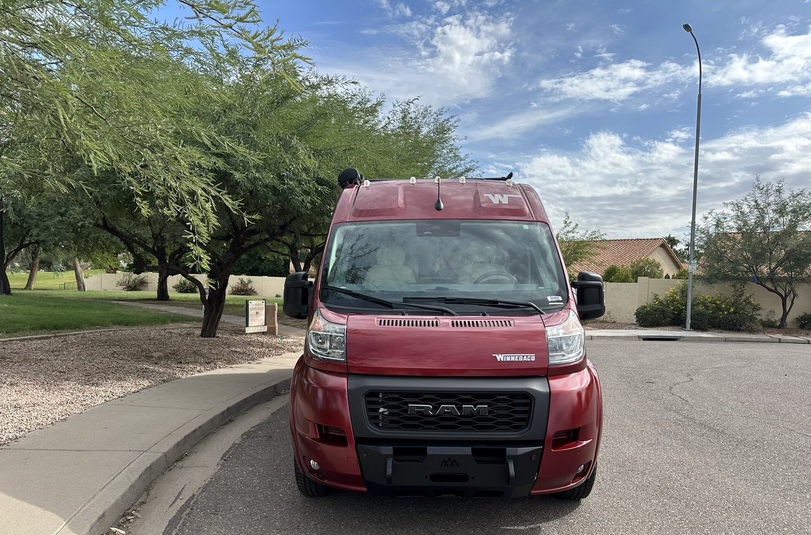 Front view of the 2022 Winnebago Travato 59G